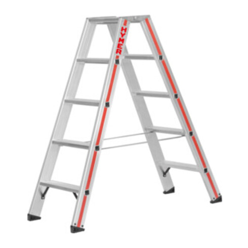 Escabeau double à marches, 2x4 marches Hymer