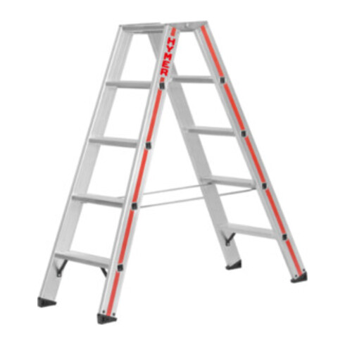 Escabeau double à marches, 2x4 marches Hymer