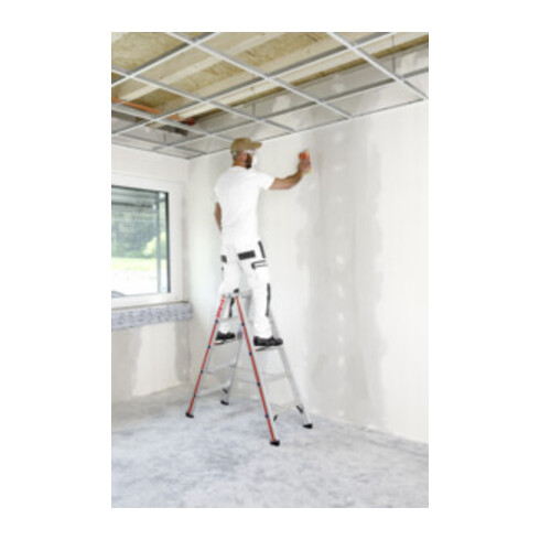 Escabeau double à marches, 2x4 marches Hymer