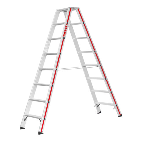 Escabeau double à marches, 2x7 marches Hymer