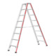 Escabeau double à marches, 2x7 marches Hymer-2