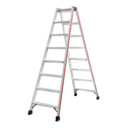 Escabeau double à marches, 2x8 marches Hymer