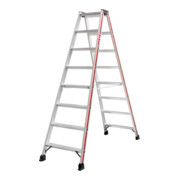 Escabeau double à marches, 2x8 marches Hymer