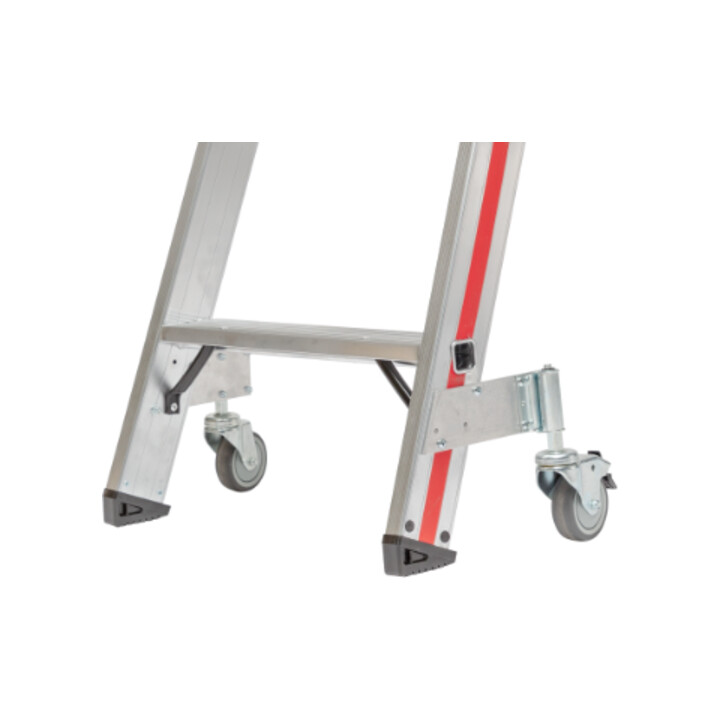 Escabeau double à marches avec roulettes, 2x4 marches Hymer