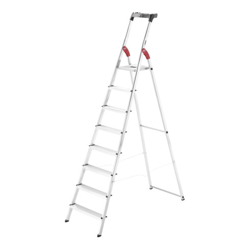 Hailo L60 StandardLine, escabeau de sécurité en aluminium, 8 marches