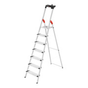 Hailo L80 ComfortLine, escabeau de sécurité en aluminium, 7 marches