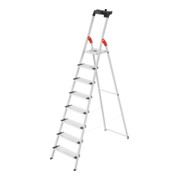 Hailo L80 ComfortLine, escabeau de sécurité en aluminium, 8 marches