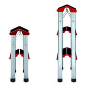 Escabeau pliant marches incl. plateforme 2 x 3 H. plateforme 660 mm alu marches-2