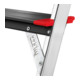 Escabeau pliant marches incl. plateforme 2 x 3 H. plateforme 660 mm alu marches