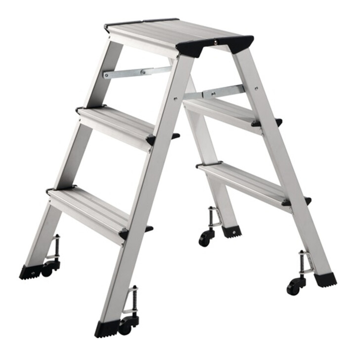 Klapptritt 3 marches plateforme H.630mm aluminium mobile