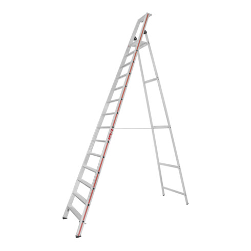 Escabeau simple avec plate-forme, 14 marches Hymer
