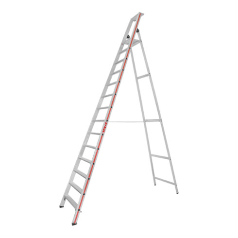 Escabeau simple avec plate-forme, 14 marches Hymer