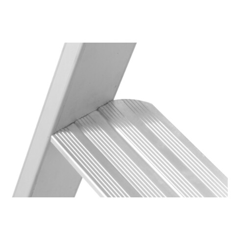 Escabeau à marches Hymer avec plate-forme accessible d'un seul côté