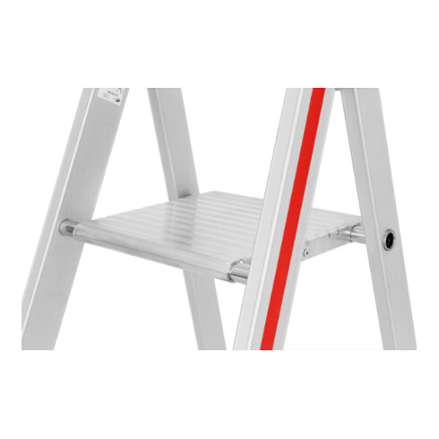Escabeau simple avec plate-forme, 4 marches Hymer