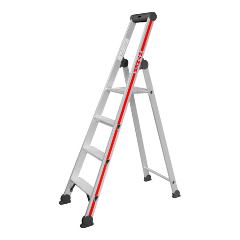 Escabeau simple avec plate-forme, 4 marches Hymer