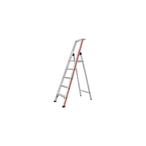 Escabeau simple avec plate-forme, 5 marches Hymer