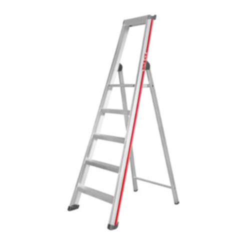 Escabeau simple avec plate-forme, 5 marches Hymer