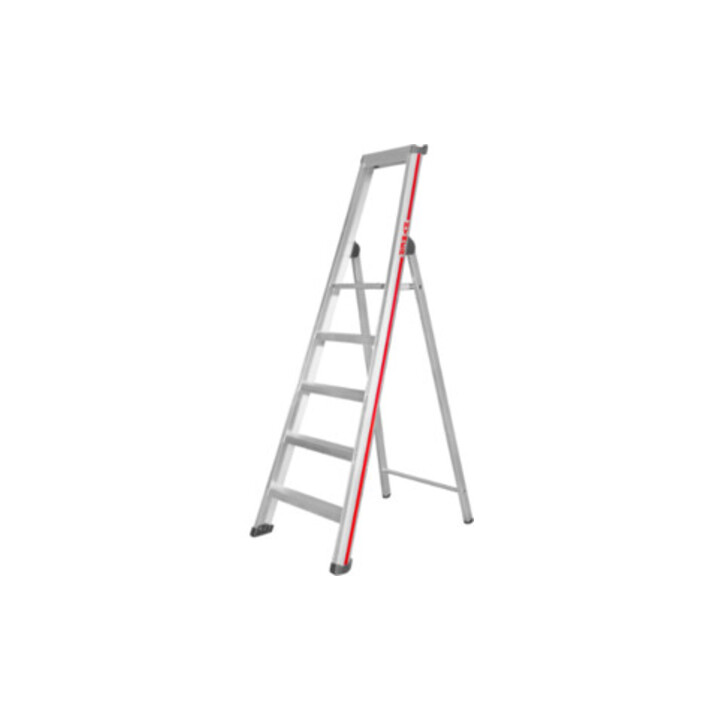 Escabeau simple avec plate-forme, 5 marches Hymer