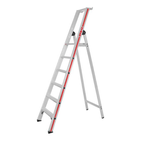 Escabeau simple avec plate-forme, 6 marches Hymer
