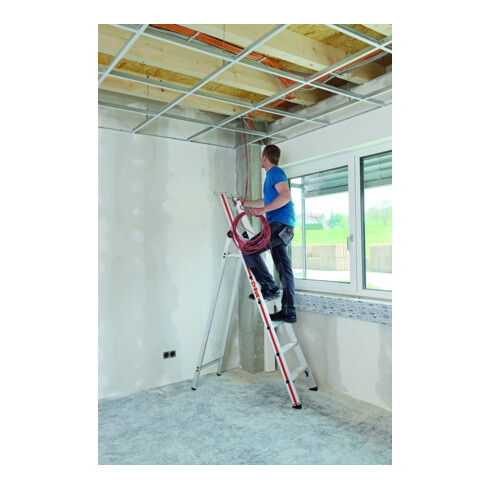 Escabeau simple avec plate-forme, 6 marches Hymer