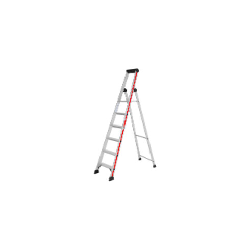 Escabeau simple avec plate-forme, 6 marches Hymer
