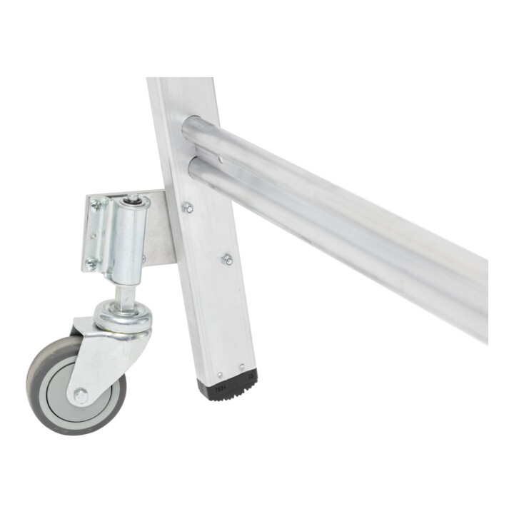 Escabeau simple avec plate-forme et roulettes, 4 marches Hymer
