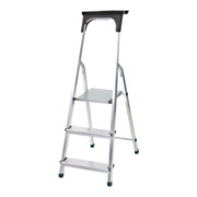 Escabelle de ménage en aluminium Brennenstuhl avec porte-outils-1