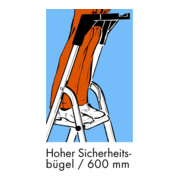 Escabelle de ménage en aluminium Brennenstuhl avec porte-outils-3