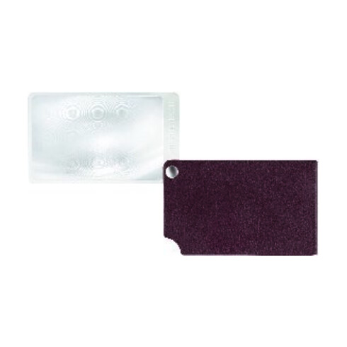 ESCHENBACH Loupe carte de visite rouge visoPOCKET 2,5x cuir