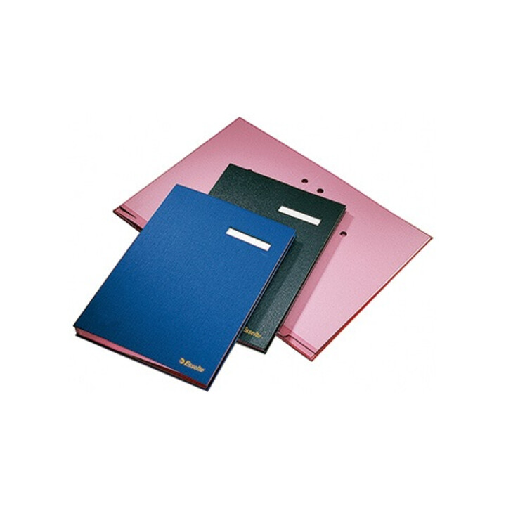 Esselte Unterschriftenmappe 621061 DIN A4 20Fächer Pappe PP schwarz