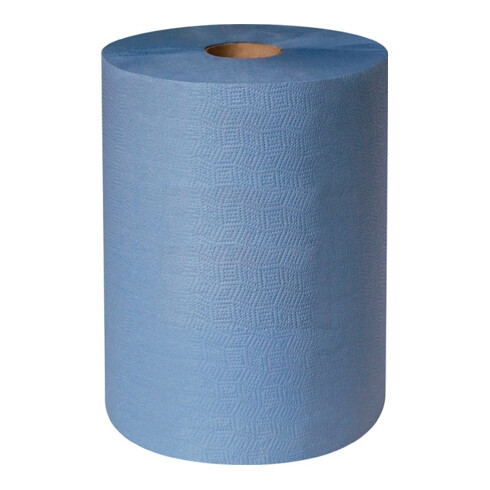 Essuie-tout iqs profix handy plus environ 380 x 360 mm (L x l) mm, 2 couches, perforé bleu 500 servi