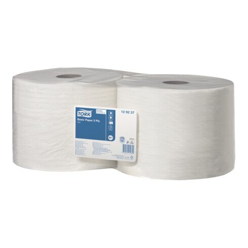 Essuie-tout TORK 129237 L340xl235env. mm 2 couches, perforé, gaufré blanc 2 RL/V