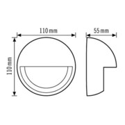ESYLUX Abdeckkappe für BM MD-W200i MD-W COVER SR-3