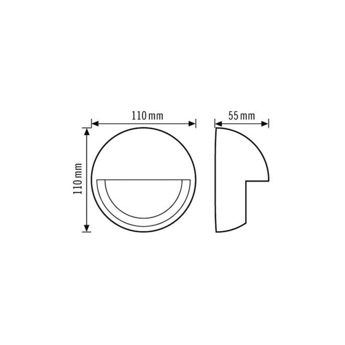 ESYLUX Abdeckkappe für BM MD-W200i MD-W COVER SR