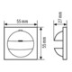 ESYLUX Abdeckung IP20-BS1 polarw. MD 180i und PD COVER BER S1 IP20PWH