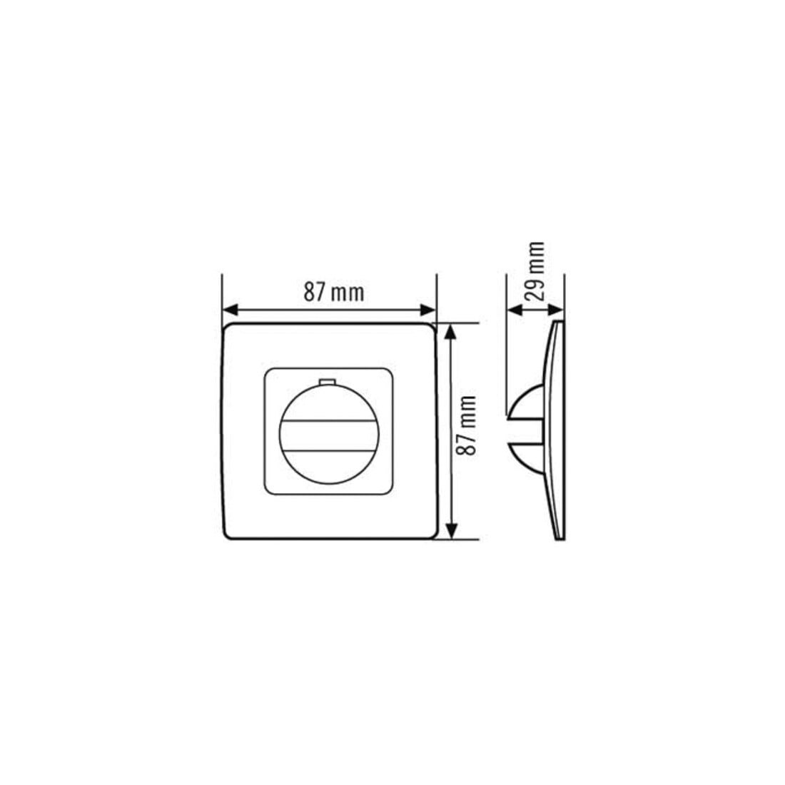ESYLUX Abdeckung ws IP20 f.MD180i und PD180i COVER WH
