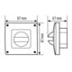 ESYLUX Abdeckung ws IP44 f.MD180i und PD180i COVER WH