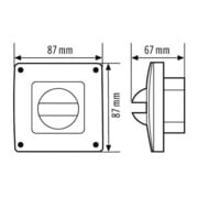 ESYLUX Abdeckung ws IP44 f.MD180i und PD180i COVER WH-4