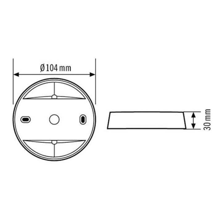 ESYLUX AP-Dose-C ws IP 20 COMPACT#EP10425370