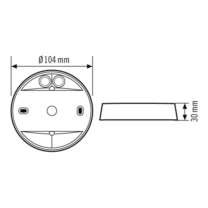ESYLUX AP-Dose-C ws IP 54 COMPACT#EP10425905