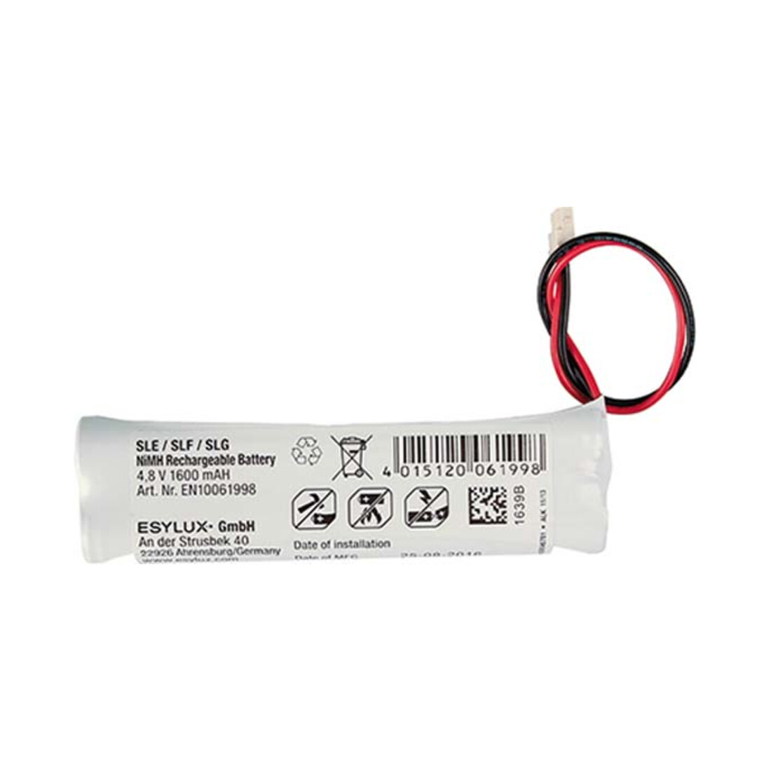 ESYLUX Batterie NiMh SLE/SLF 4,8V/1,6Ah SLESLFBA.NiMH1600mAh