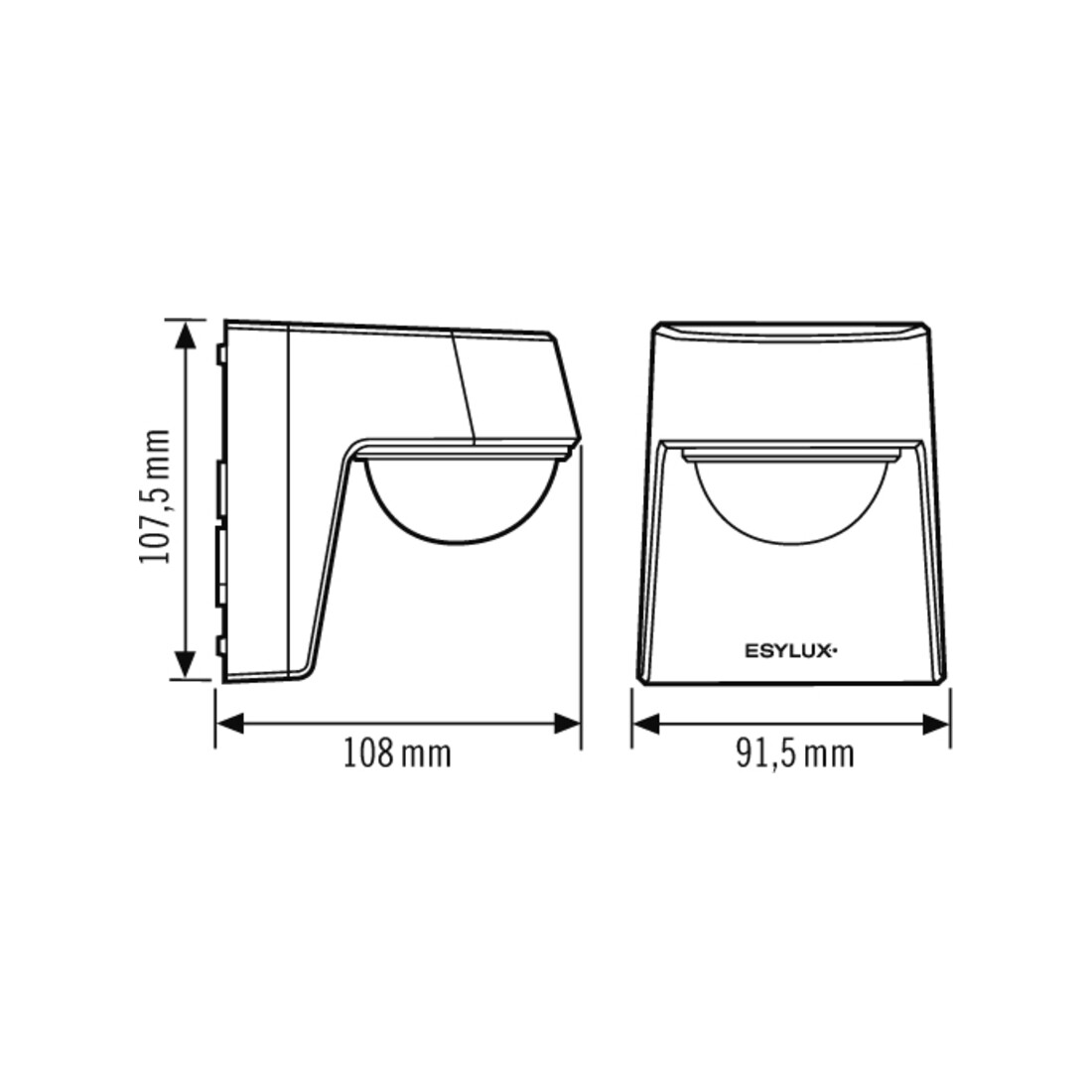ESYLUX Bewegungsmelder anthrazit DEFENSOR#EM10025365