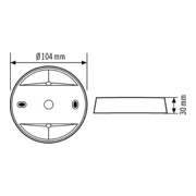 ESYLUX Boîte de surface IP20 noire COMPACT, EP10426933-3