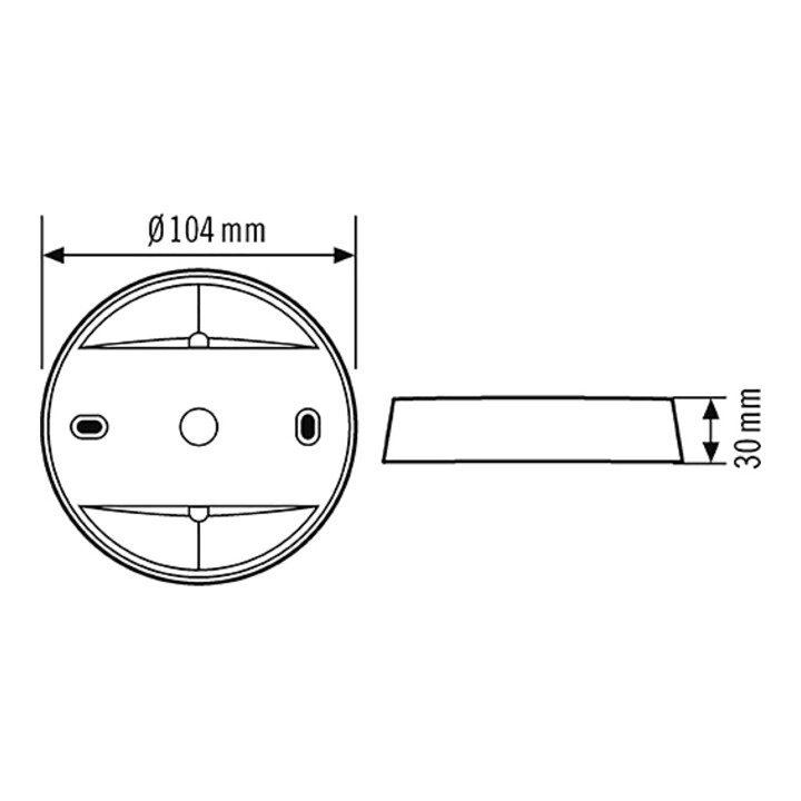 ESYLUX Boîte de surface IP20 noire COMPACT, EP10426933
