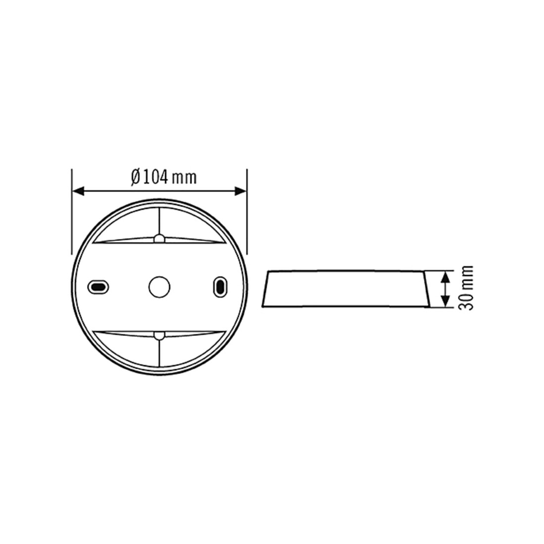 ESYLUX Boîte de surface IP20 noire COMPACT, EP10426933