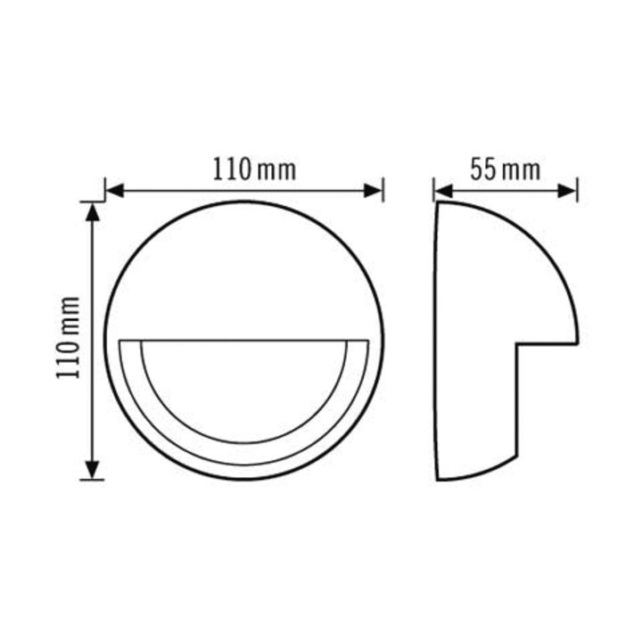 ESYLUX Capuchon de protection pour BM MD-W200i MD-W COVER SR