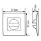 ESYLUX Couvercle blanc IP20 pour MD180i et PD180i COVER WH
