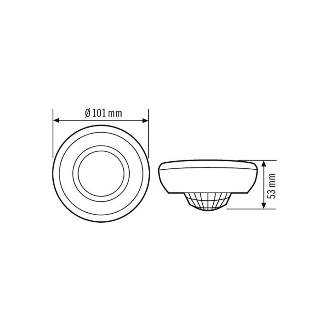ESYLUX Decken-Bewegungsmelder 360° MD 360/24 BASIC