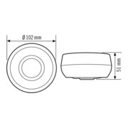 ESYLUX Decken-Bewegungsmelder AP 360° RW ca.8m MD 360/8 BASIC SMB-4