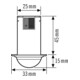 ESYLUX Decken-Präsenzmelder 360Grad RW ca.8m UP PD-C360i/8 mini DALI